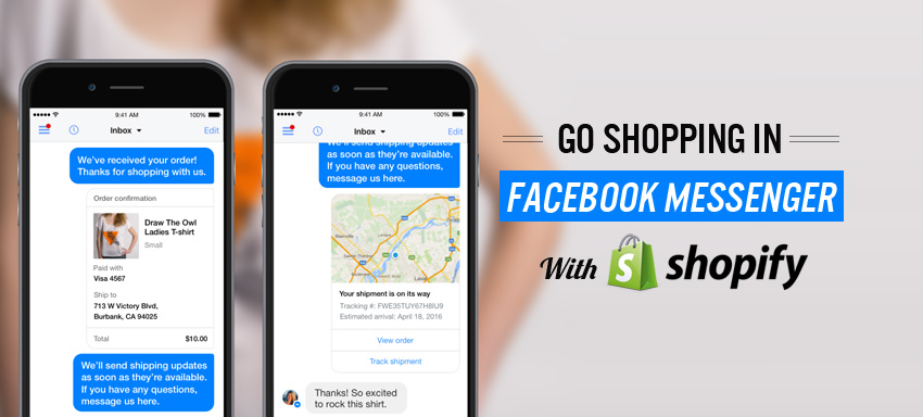 How facebook messenger can be integrated and used with the online store?