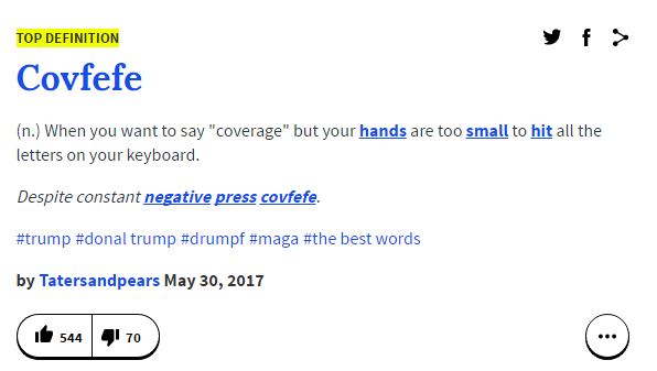 Urban Dictionary #covfefe