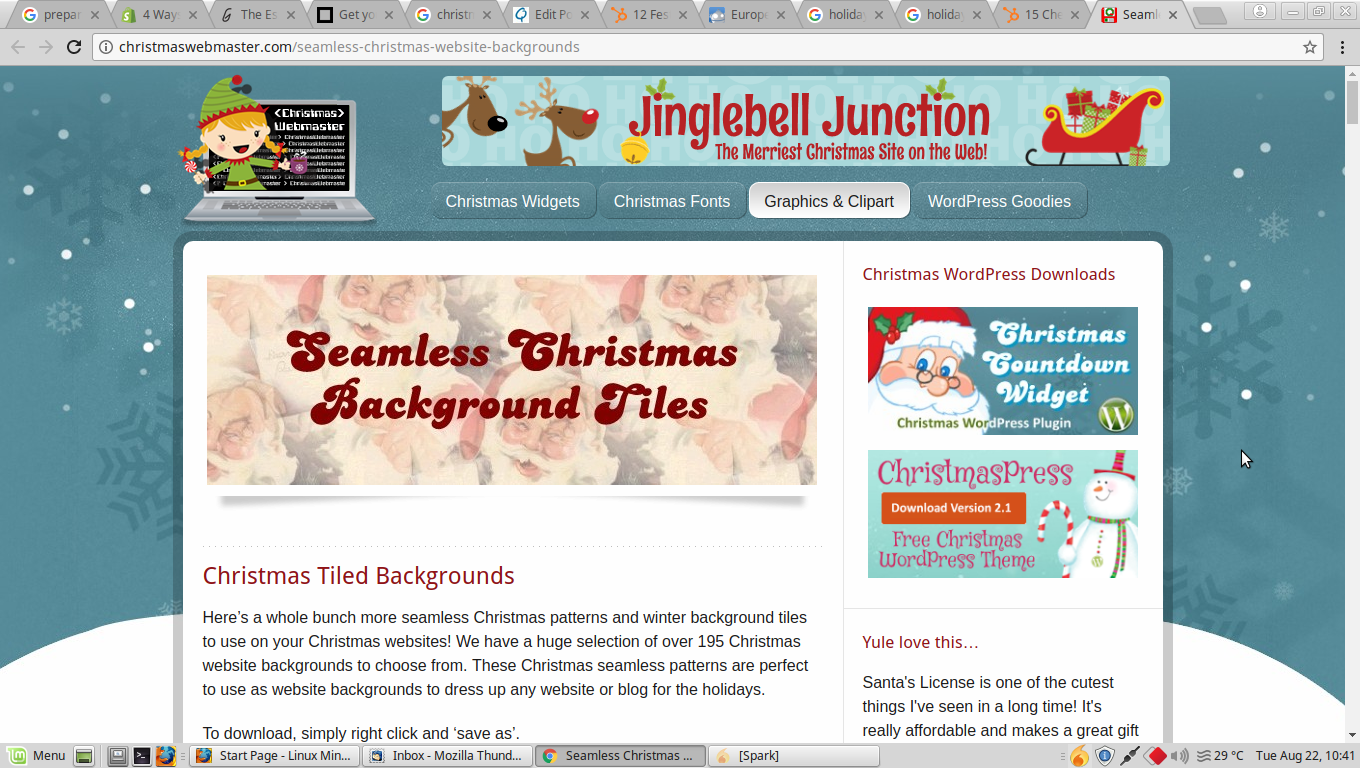 Holiday Themed Background Design