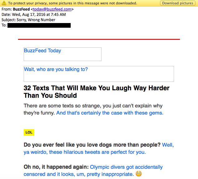 buzzfeed email copywriting