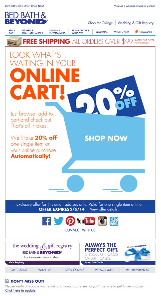 Abandoned Cart Email