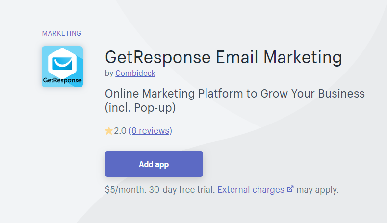 GetResponse - shopify mailchimp alternatives