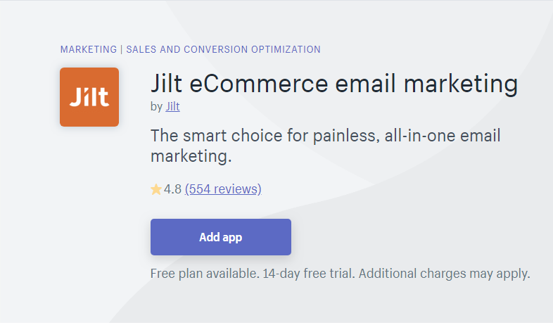 Jilt - alternatives to mailchimp