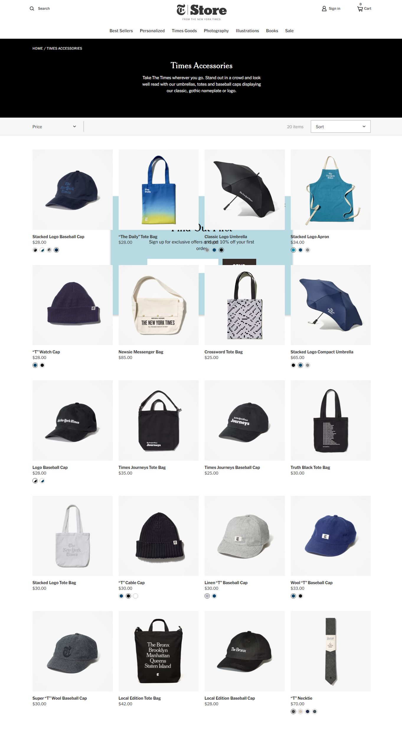 nyt shopify store