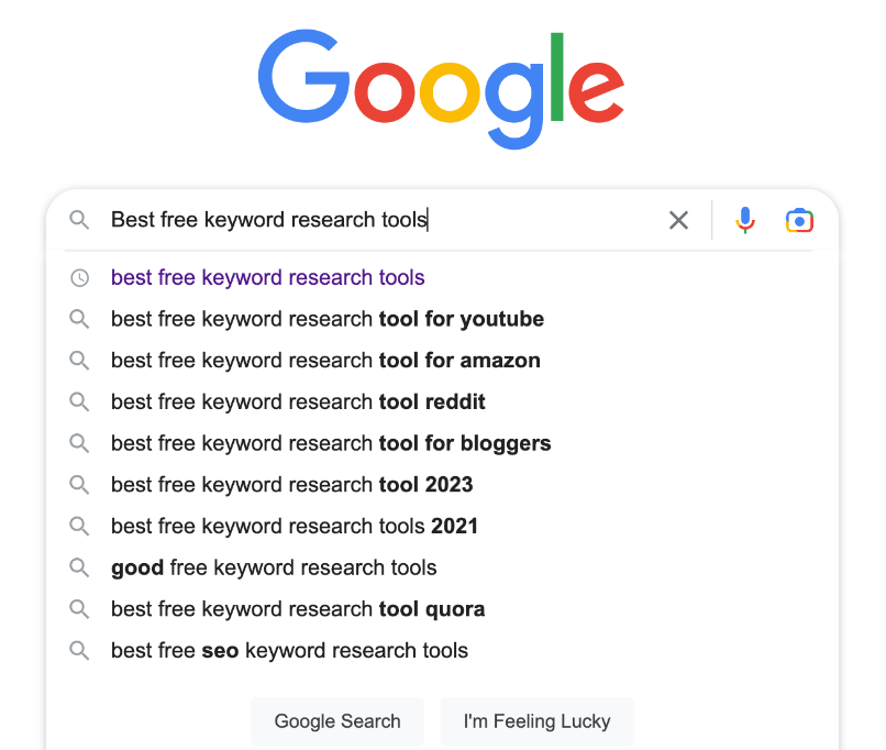 Google Autocomplete Keyword Research Tool