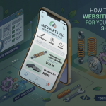 Auto parts ecommerce optimization infographic explaining how to reduce cart abandonment, returns, and mobile drop-offs with fitment confirmation, guest checkout, faster site speed, and improved mobile usability.